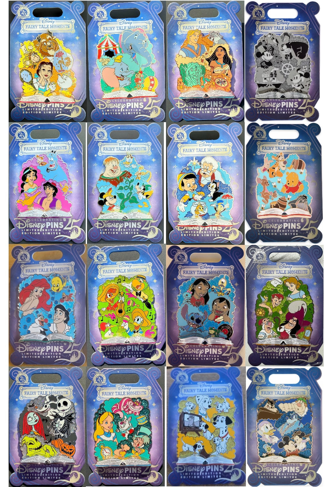 Disney Fairytale ピンバッジ 5個セット 限定1000 D23 Complete Fairy Tale Moments Disney Pin Collection – Disney Pins Blog