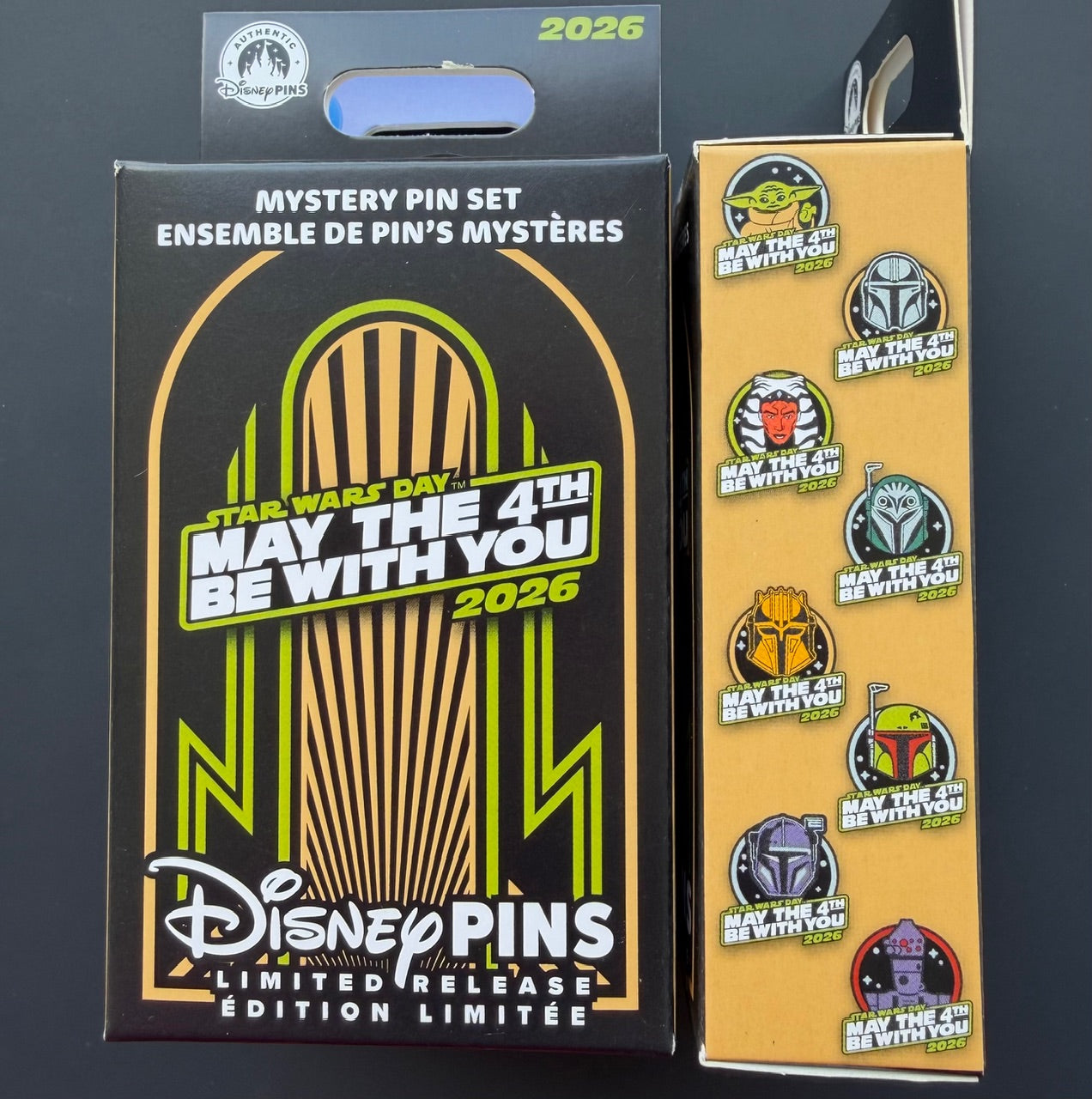 お*引様 Star Wars Day 2026 ピンセット　May the 4t Star Wars Day ”May the 4th Be With You” 2026 Disney Pins – Disney