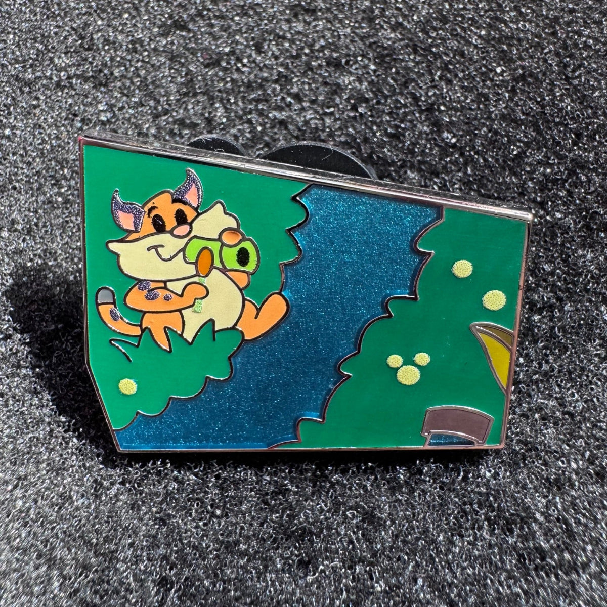 Bobcat Tiana's Bayou Adventure Attraction Puzzle Map Pin