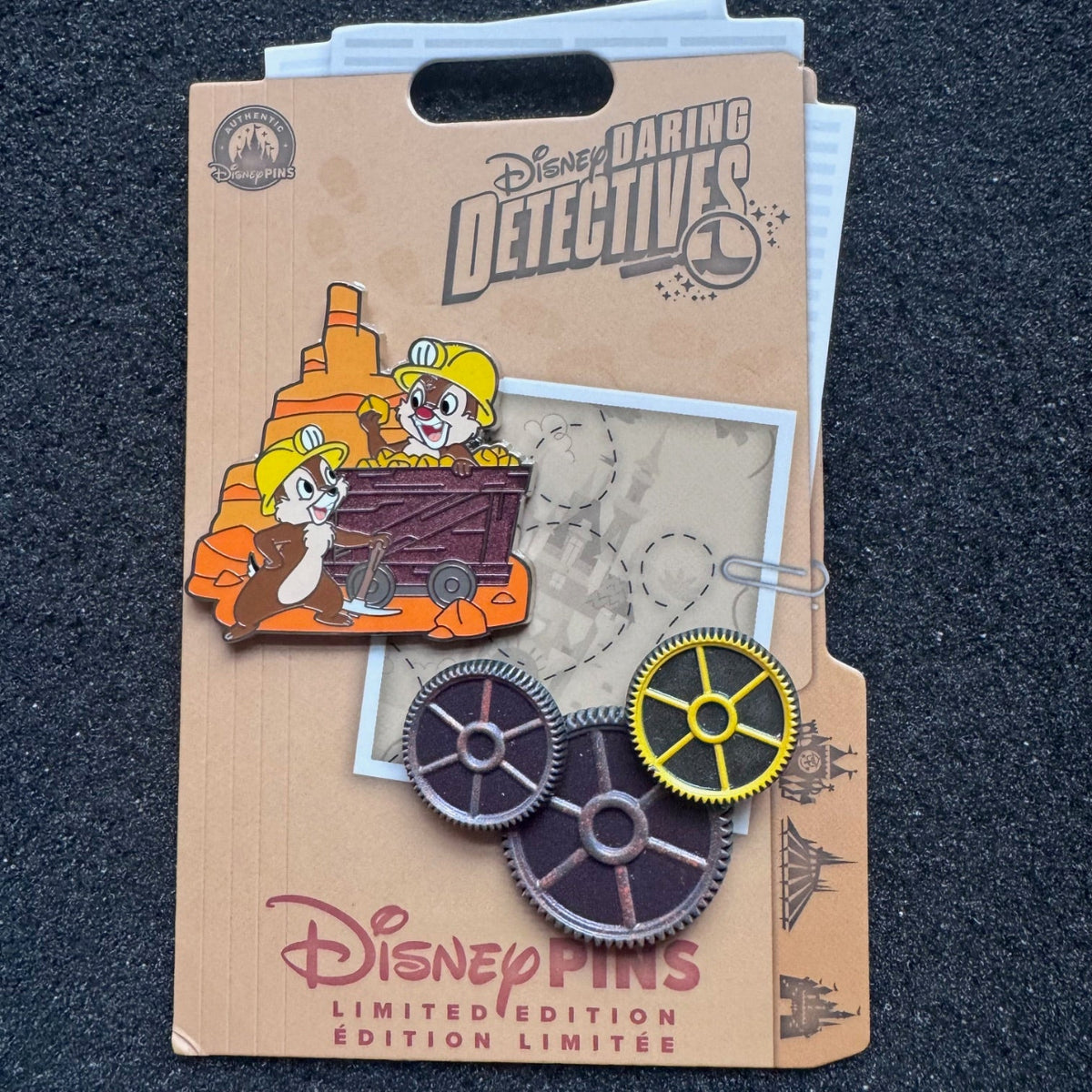 Chip n Dale Big Thunder Mountain Daring Detectives Pin Set