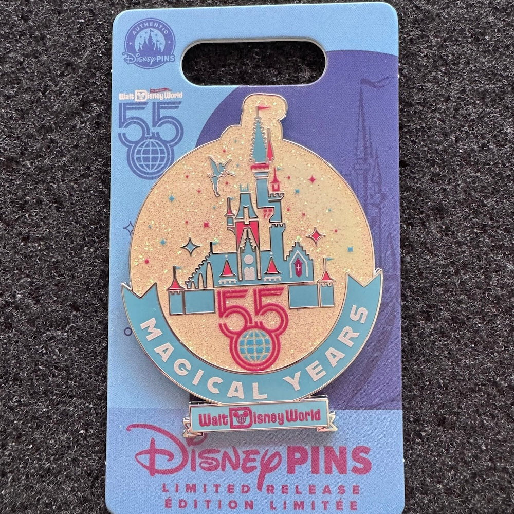 Cinderella Castle Walt Disney World 55th Anniversary Pin