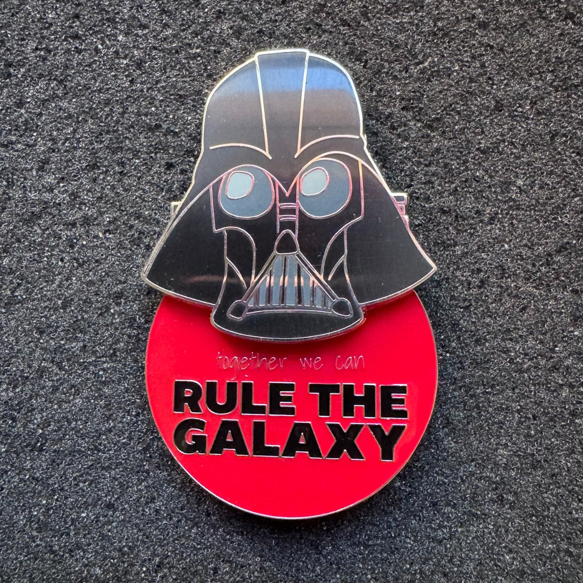 Darth Vader "Together We Can Rule the Galaxy" Star Wars Slider Pin