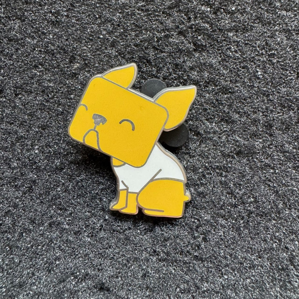 Disney Varsity Dog White Shirt Spirit Pin