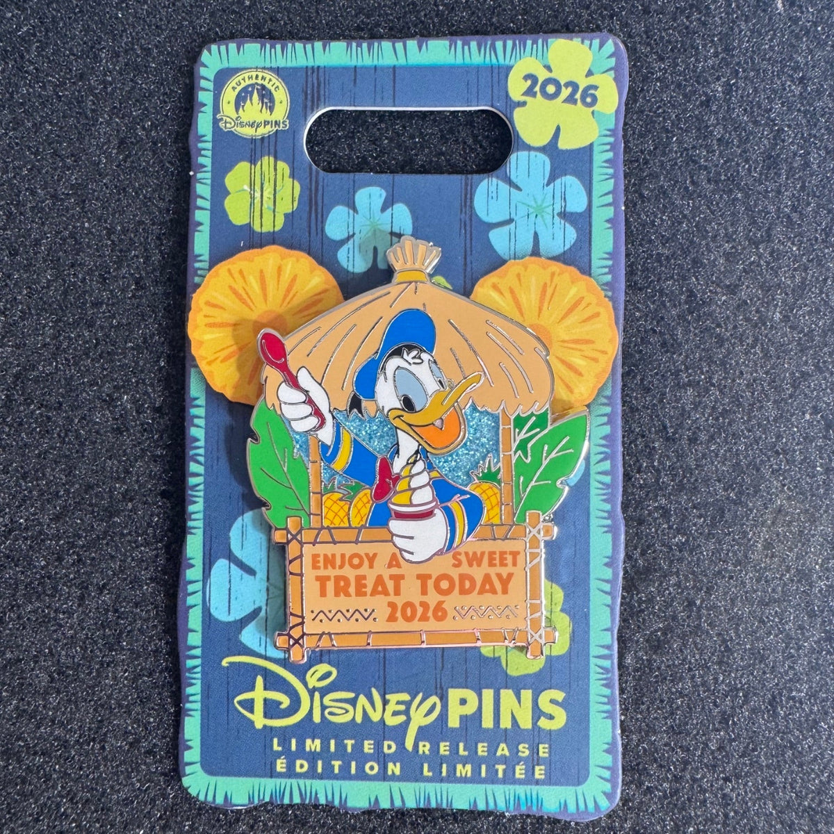 Donald Duck "Enjoy A Sweet Treat Today" Pin