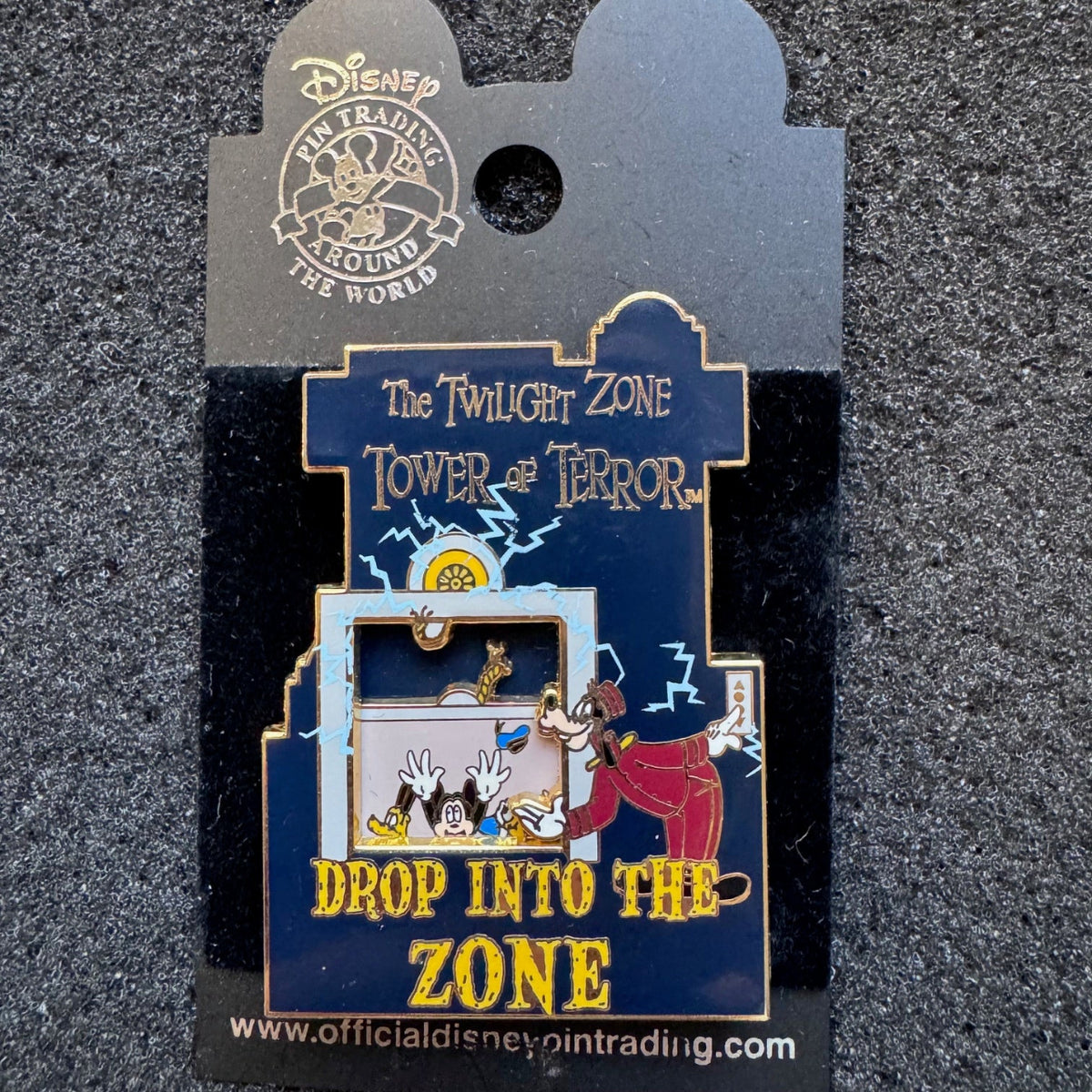 Goofy Tower of Terror "Drop into the Zone" Pin