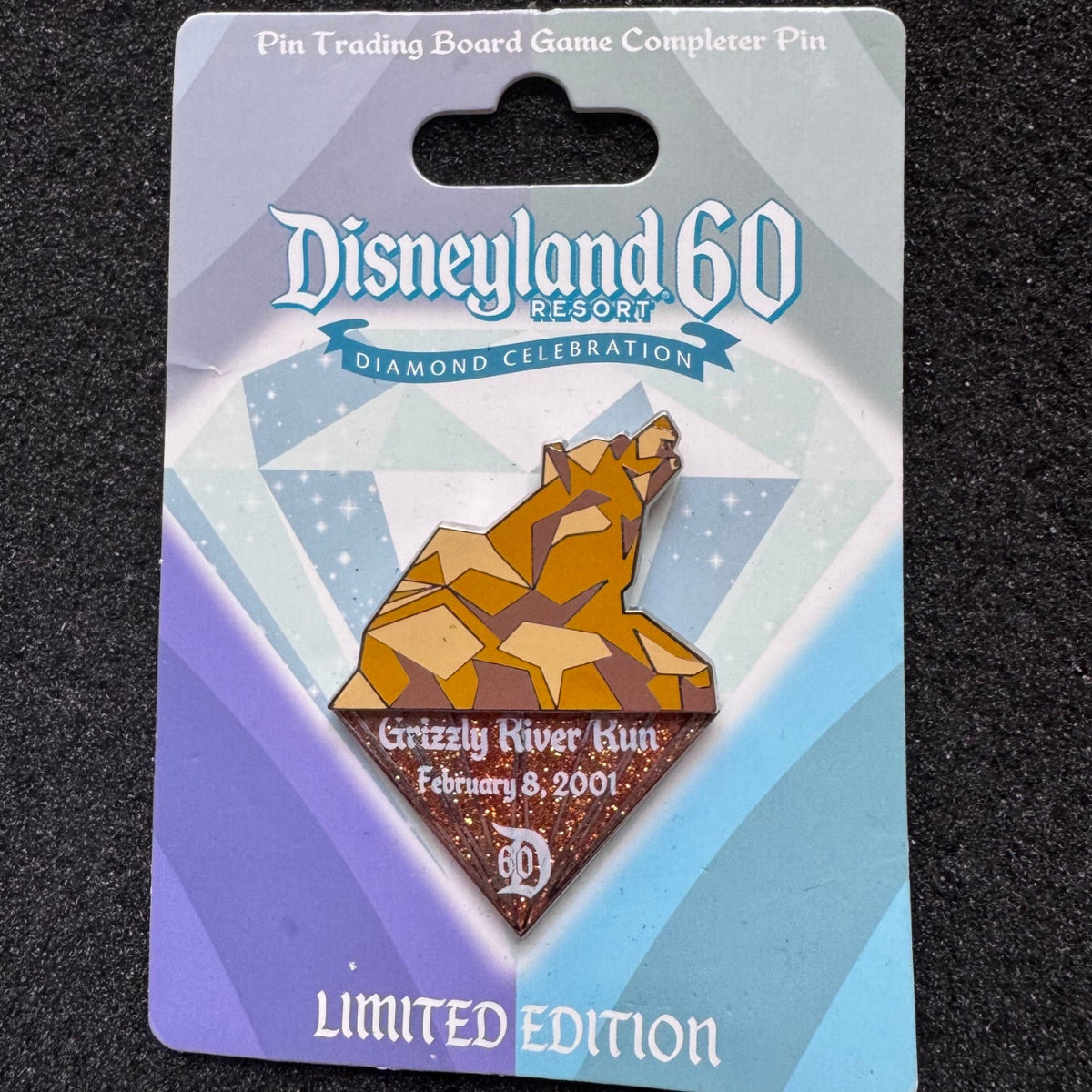 Grizzly River Run Completer Disneyland 60th Anniversary Pin