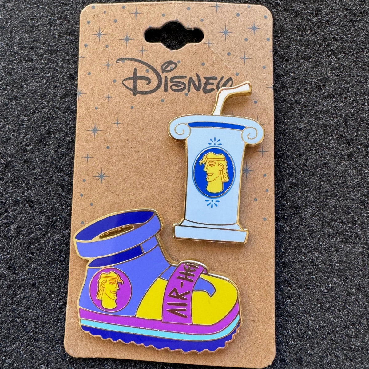 Hercules Air-Herc Sandal & Drink Merchandise Pin Set