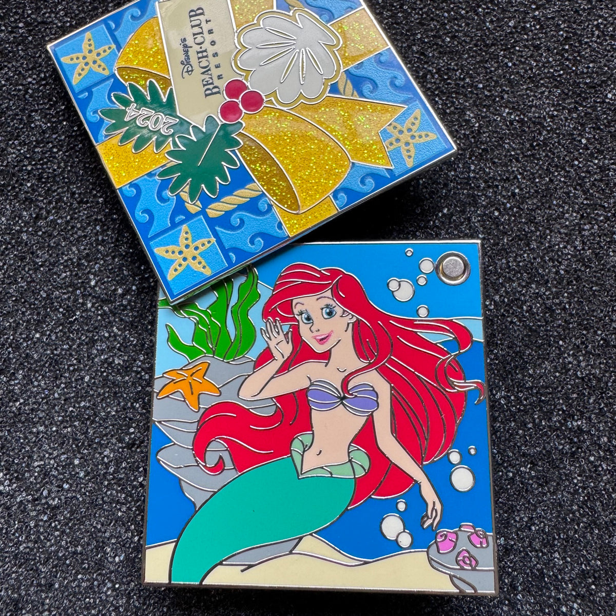 Ariel Beach Club Resort Christmas Hinged Pre-Production Pin