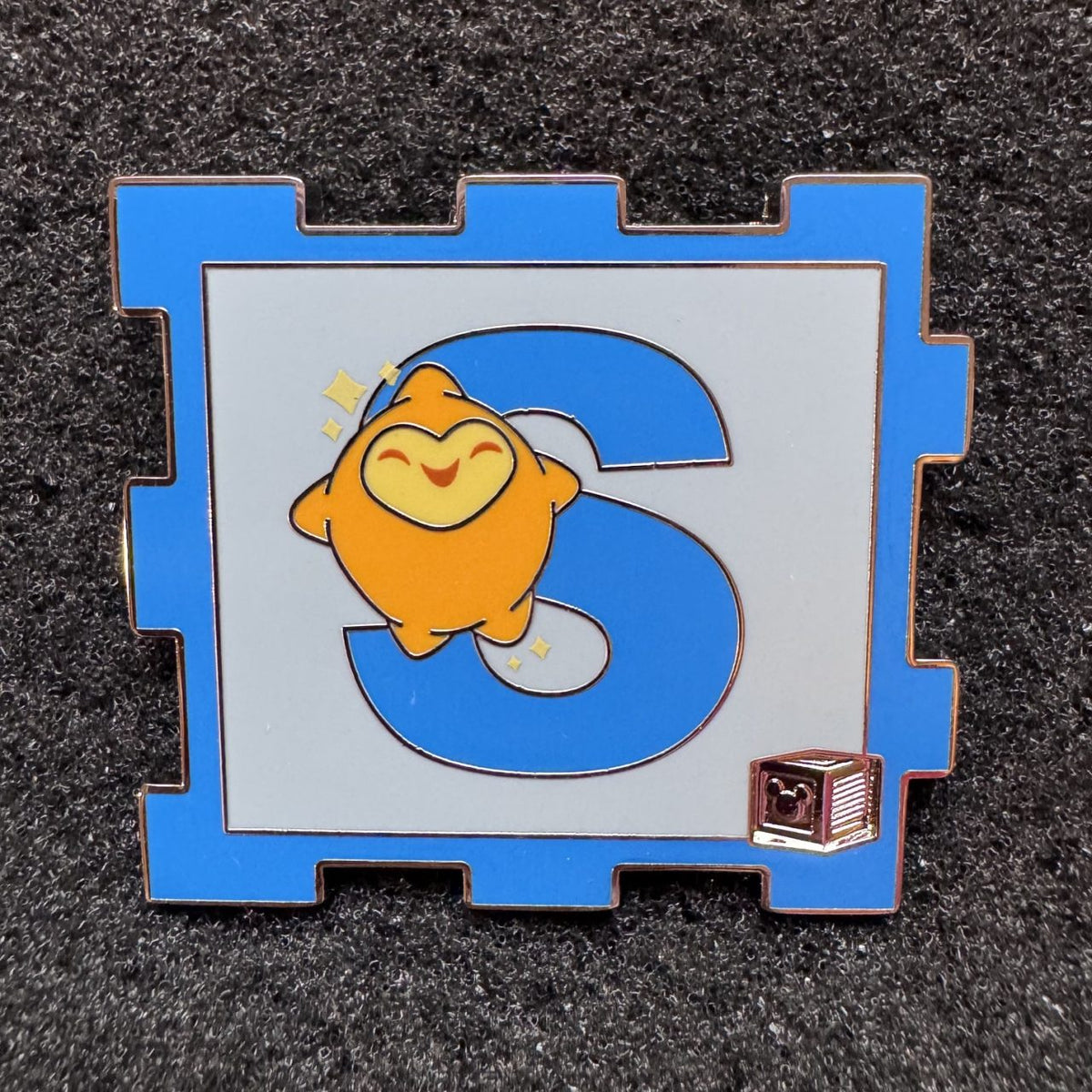 Star "S" Alphabet Block A-2-Z Pin Event Pin