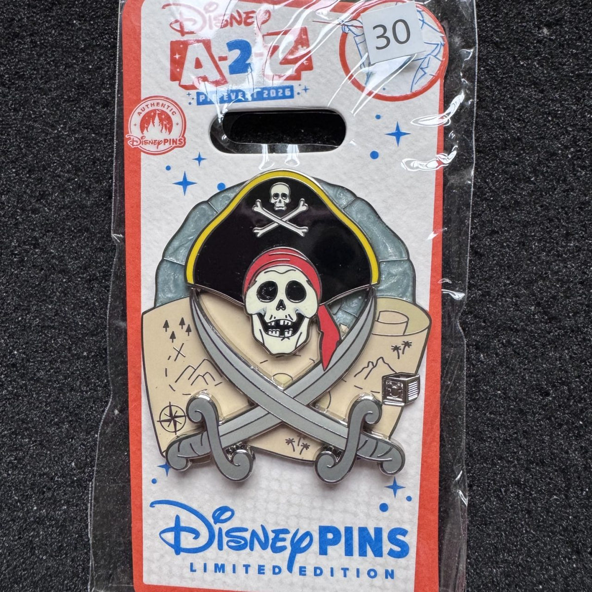 Pirates of the Caribbean A-2-Z Alphabet Collection Pin