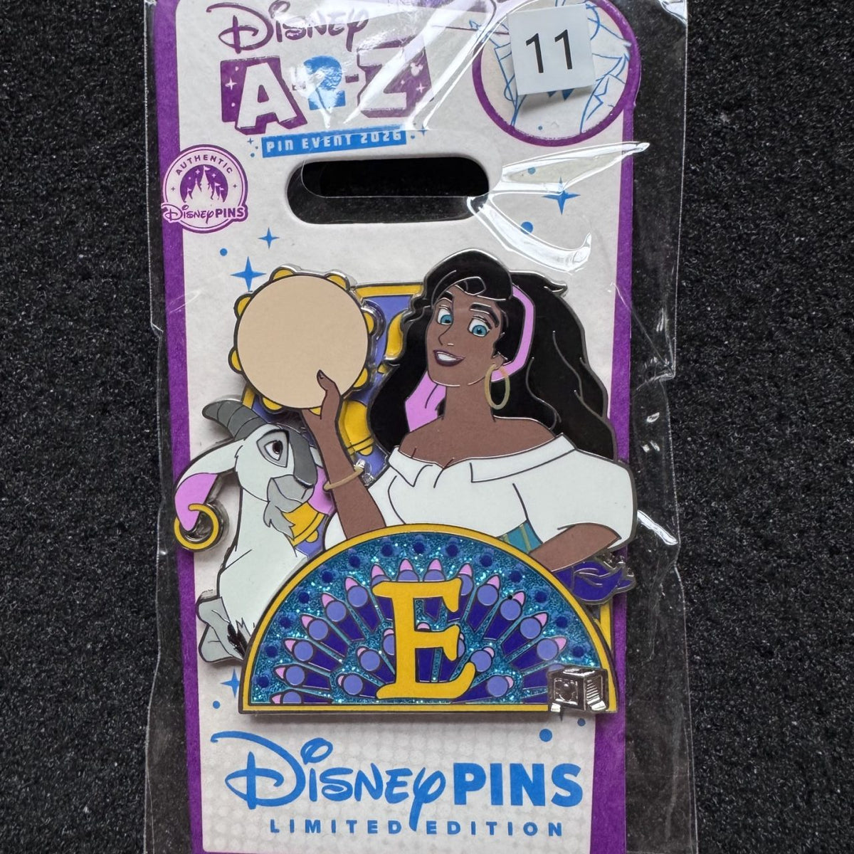 Esmeralda A-2-Z Alphabet Collection Pin