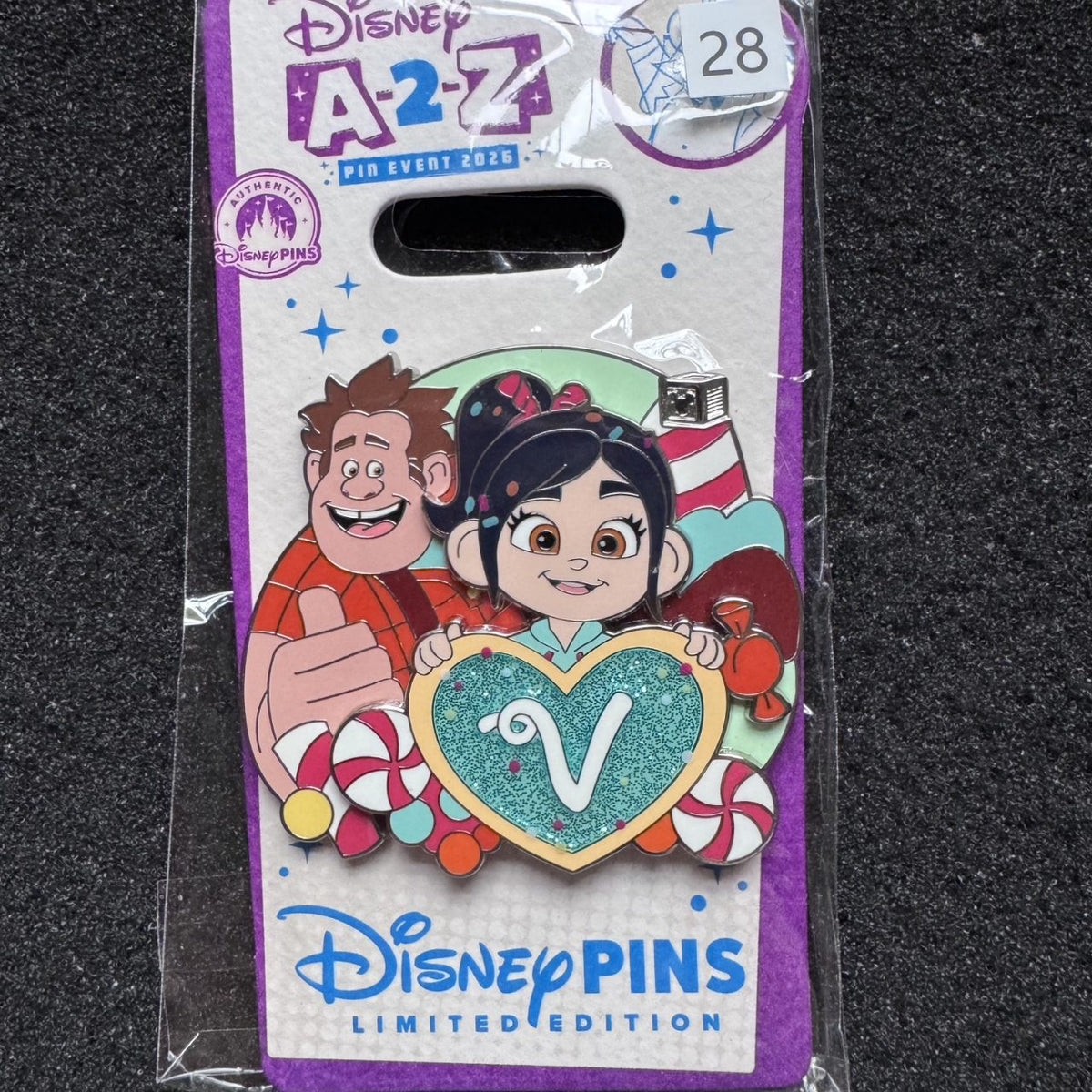 Vanellope & Ralph A-2-Z Alphabet Collection Pin