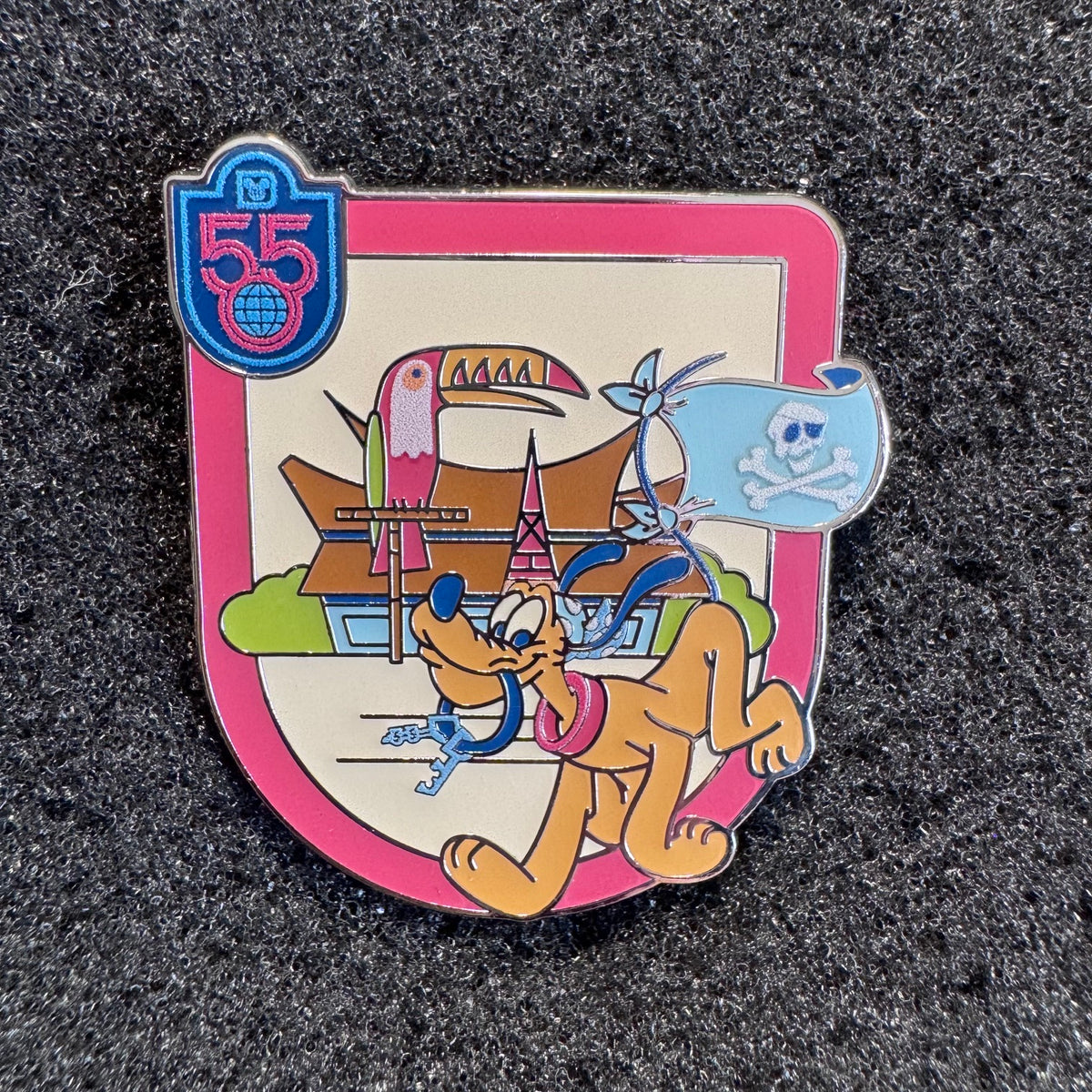 Pluto Walt Disney World 55th Anniversary Mystery Pin