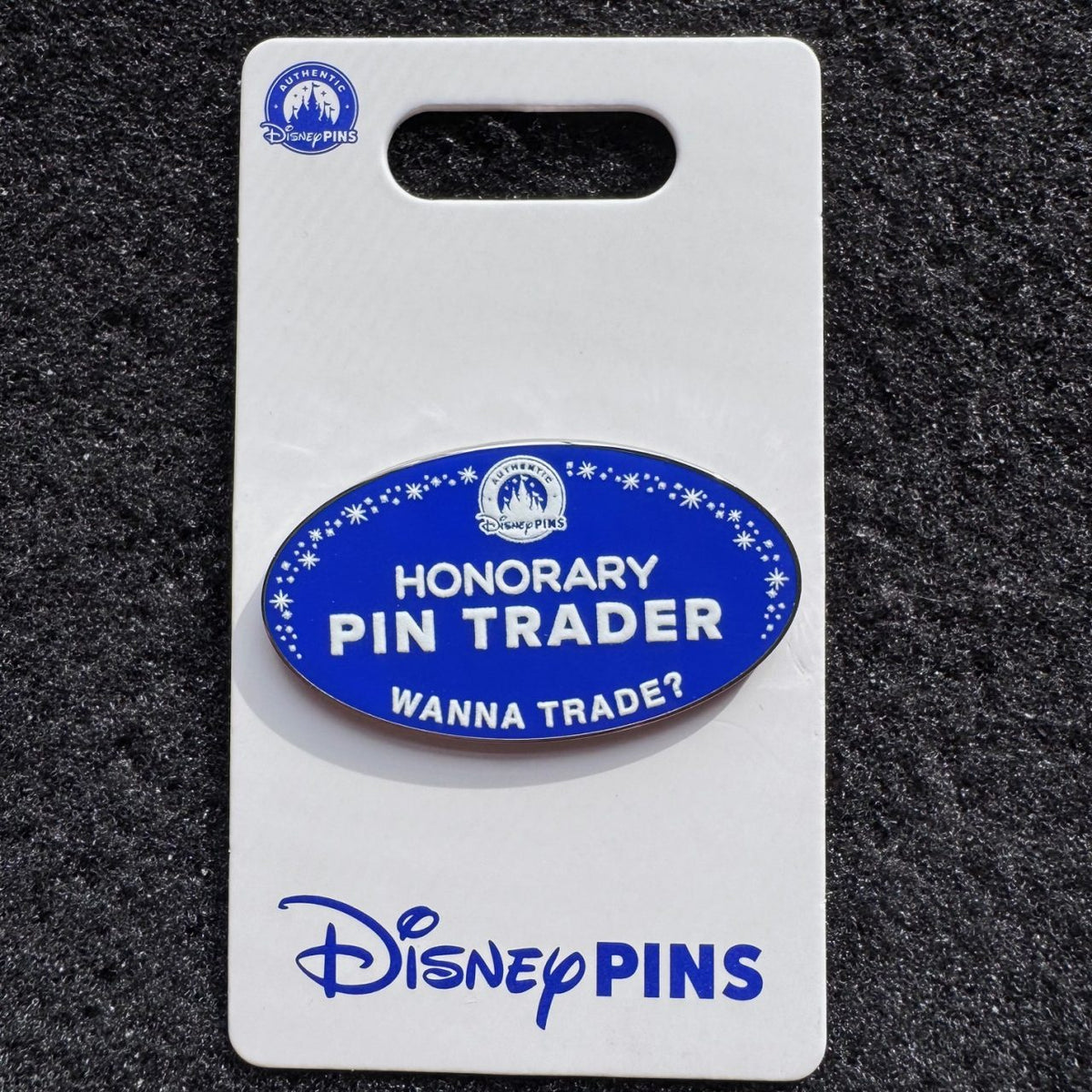Honorary Pin Trader Wanna Trade? Nametag Pin