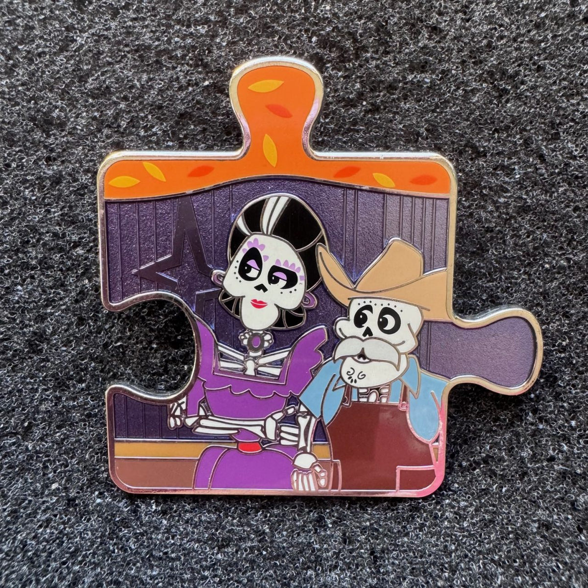 Imelda & Julio Coco Puzzle Character Connection Mystery Pin