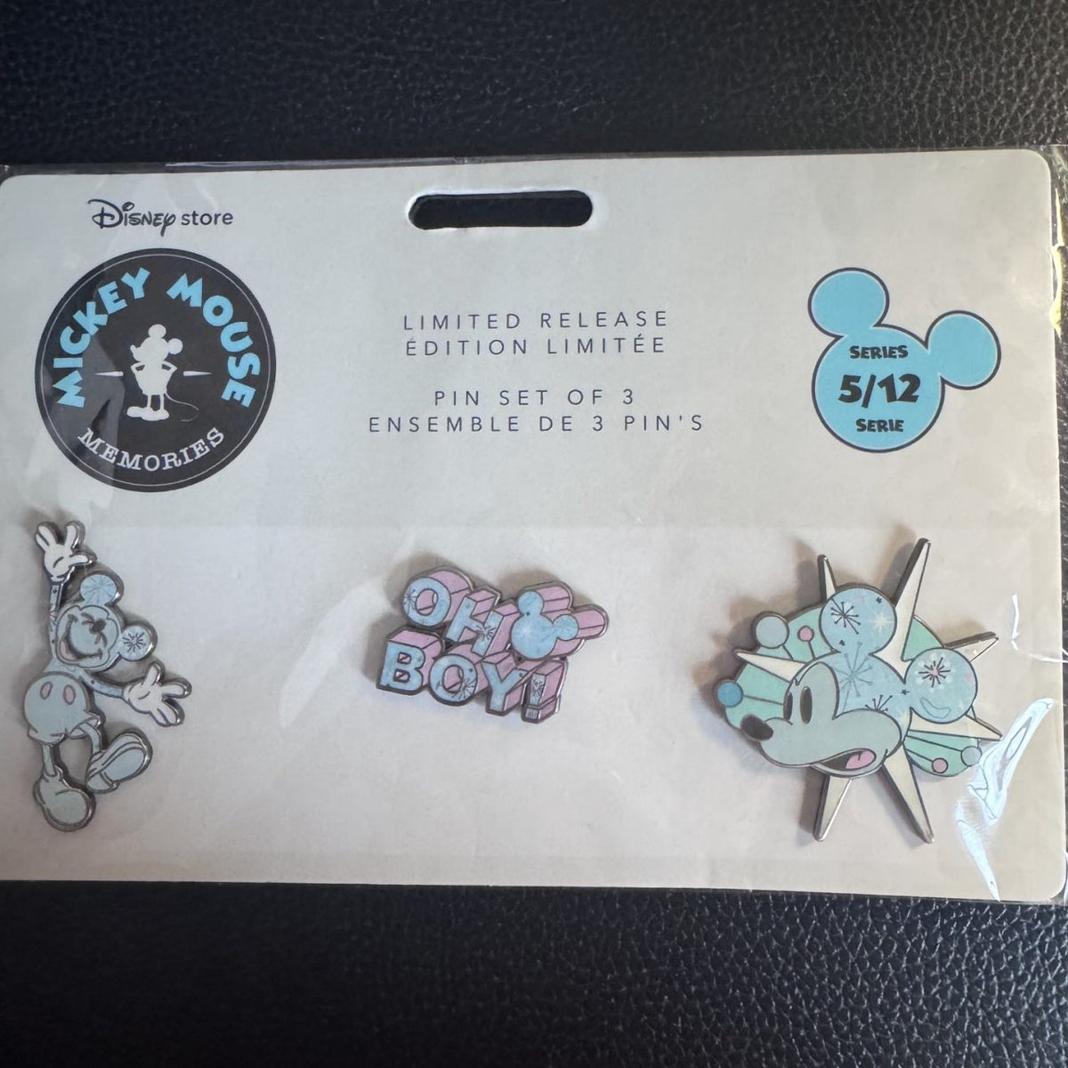 Mickey Memories 5/12 3 Piece Pin Set