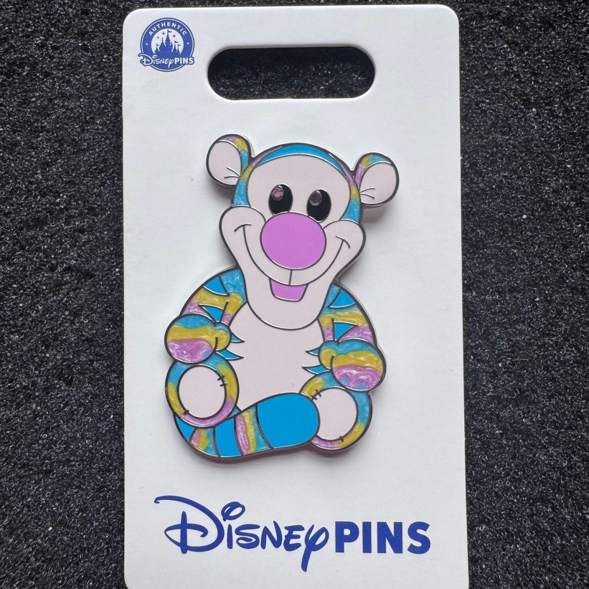 Tigger Character Tie-Dye Pin