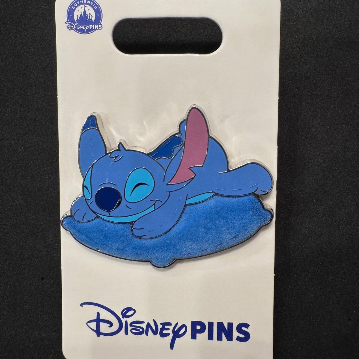 Stitch Sleeping on Pillow Pin