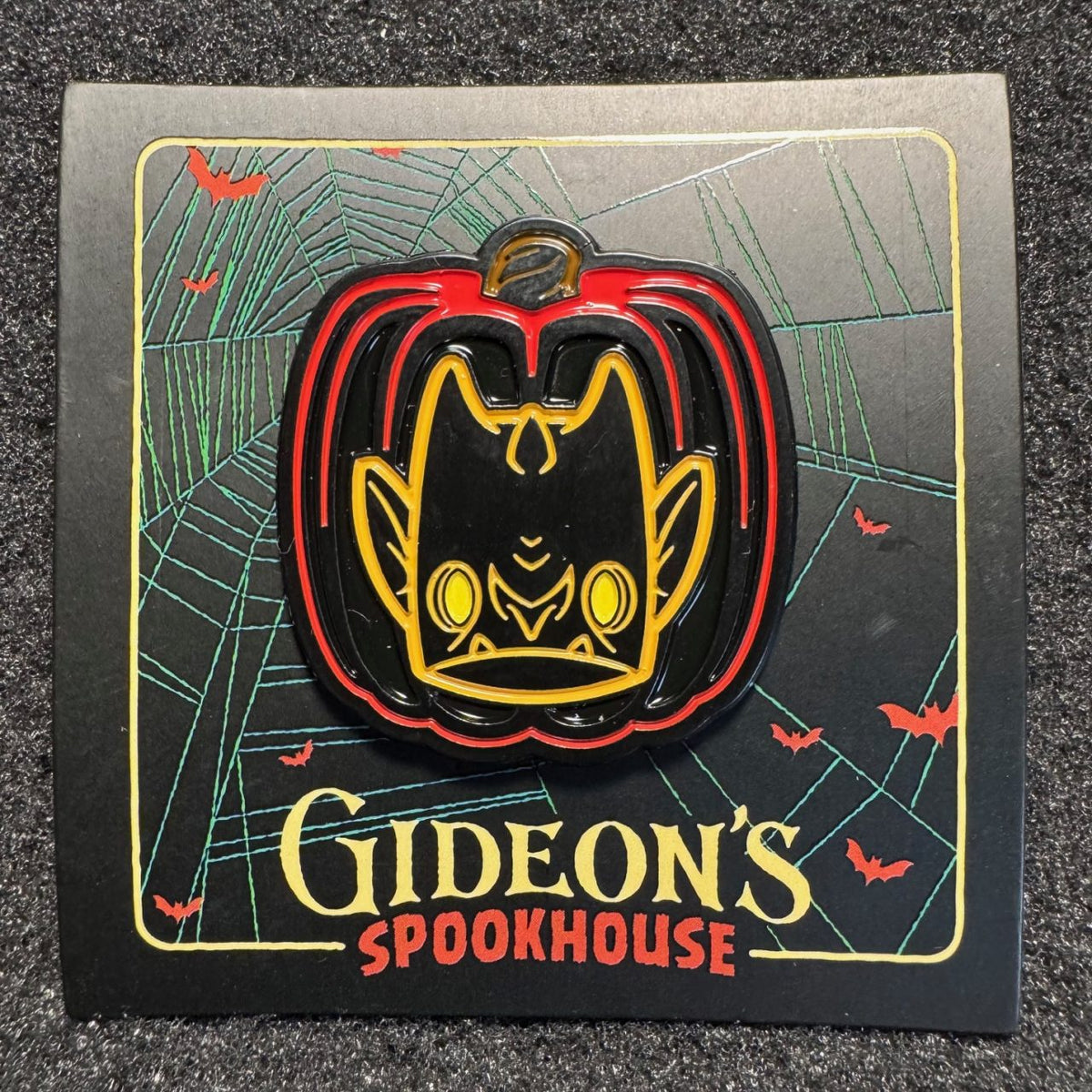 Gideon's Spookhouse Halloween Pumpkin & Gargoyle Pin