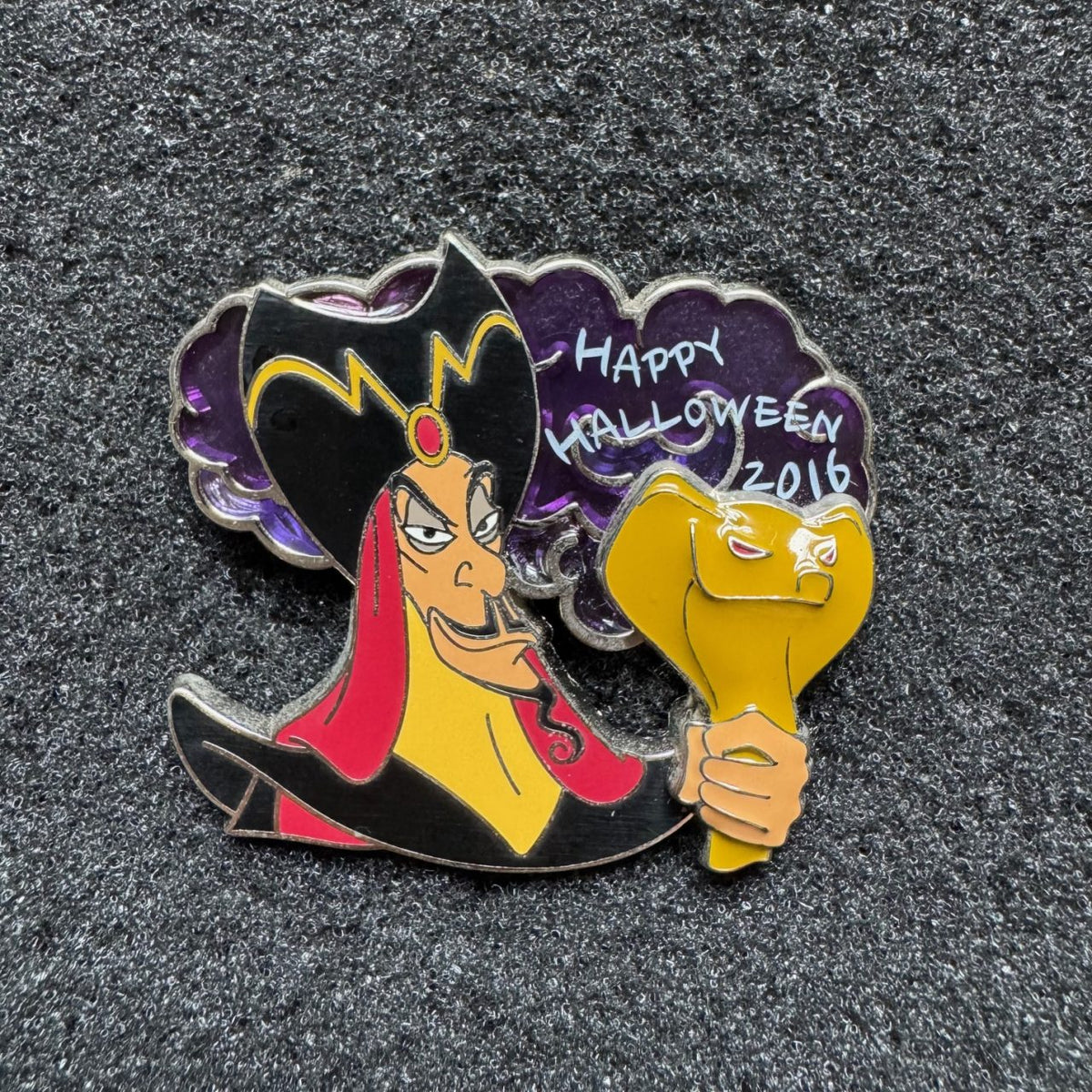 Jafar Happy Halloween 2016 Stained Glass Pin