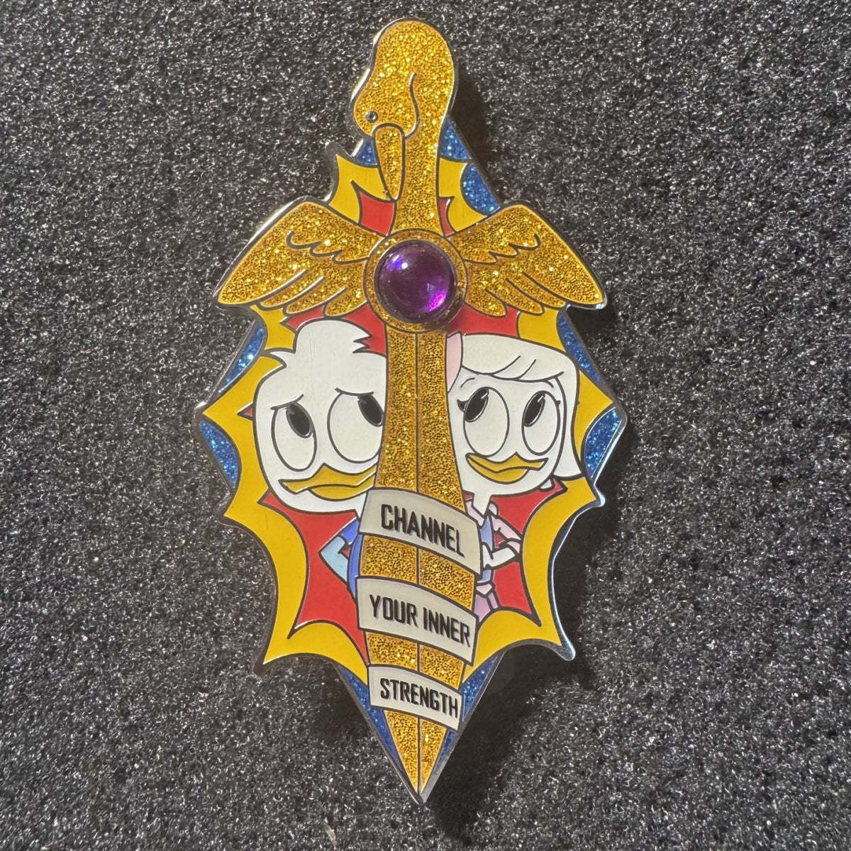 Dewey & Webby Ducktales Tales of the Sword Pre-Production Pin