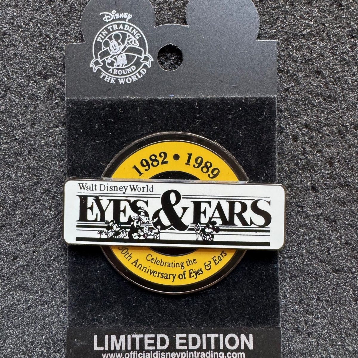 Celebrating The 30th Anniversary Of Eyes And Ears Yellow Pin