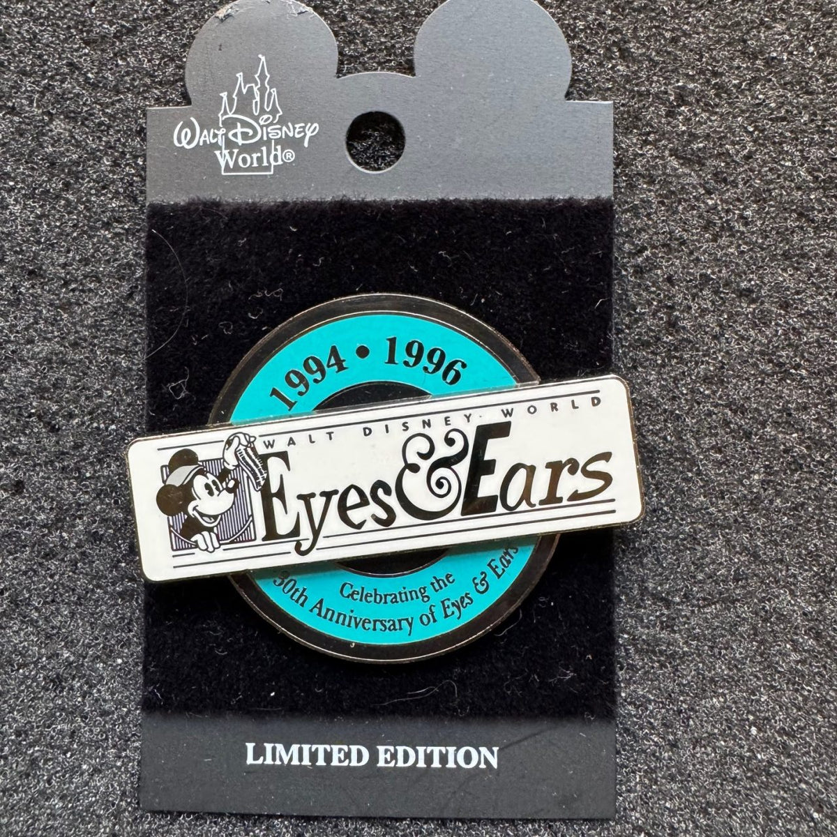 Celebrating The 30th Anniversary Of Eyes And Ears Teal Pin