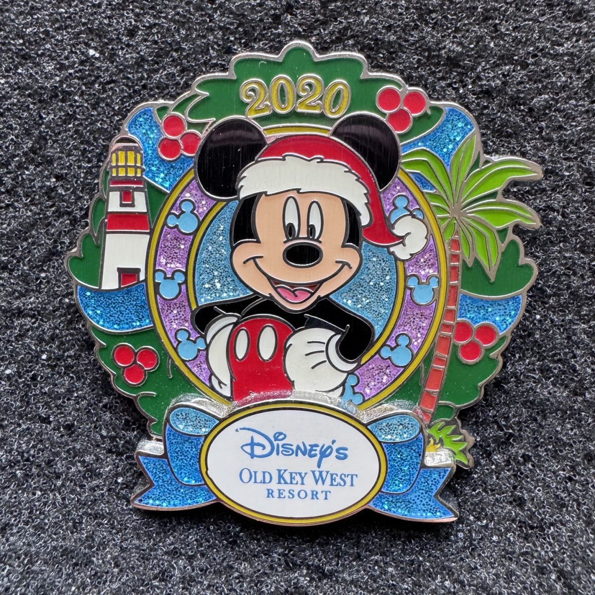 Mickey Mouse Old Key West Resort Holiday Wreath Pre-Production Pin