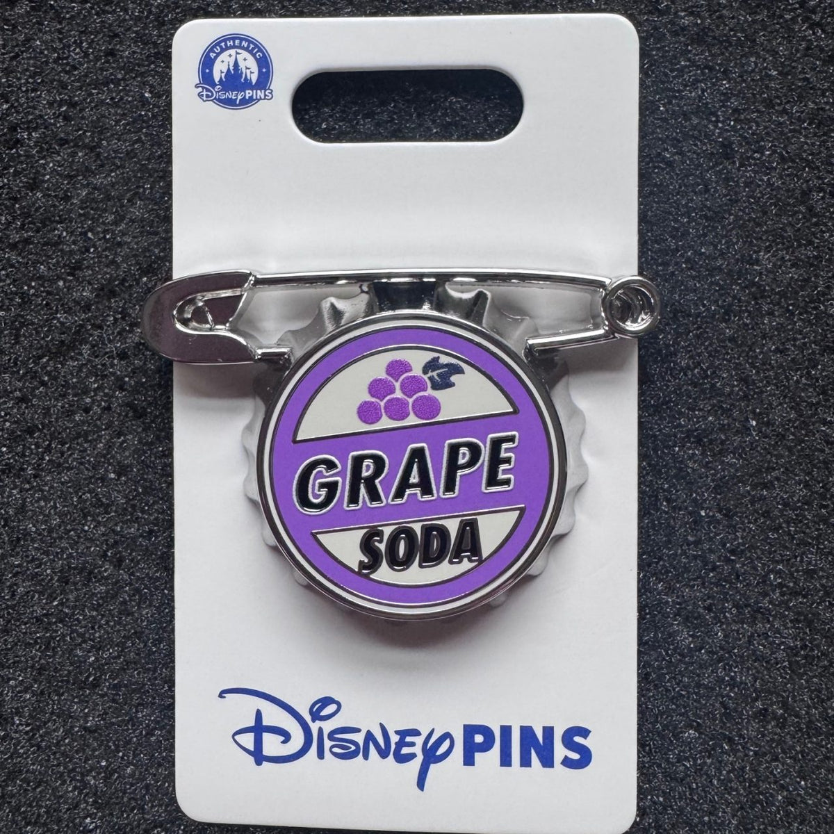 Grape Soda Bottlecap Up Pin