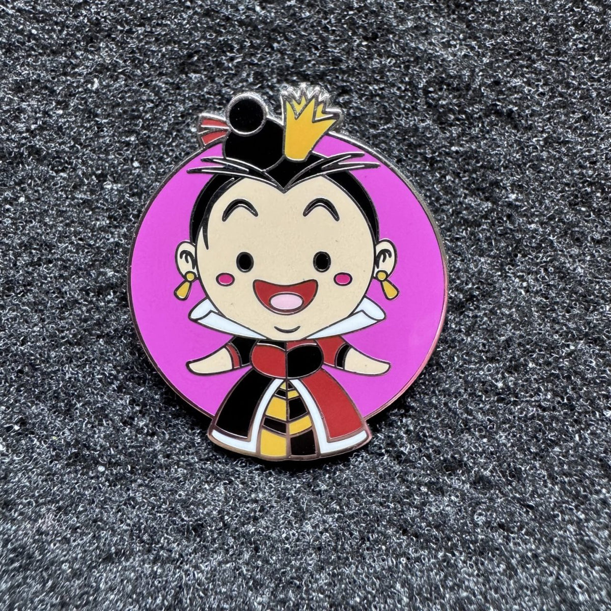 Queen of Hearts World of Evil Mystery Pin