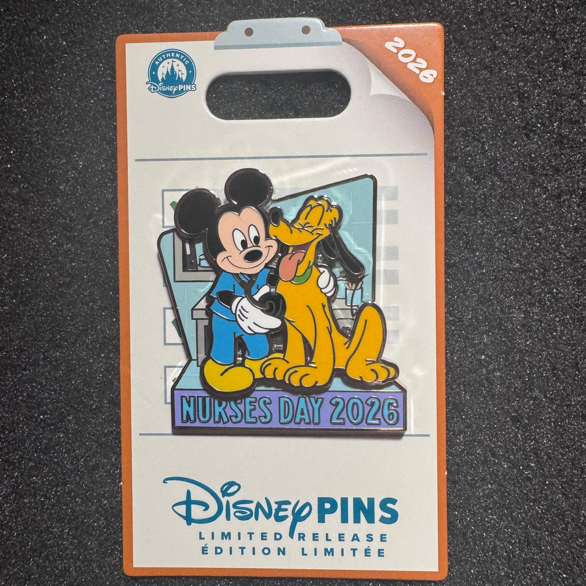Mickey & Pluto Nurse's Day 2026 Pin