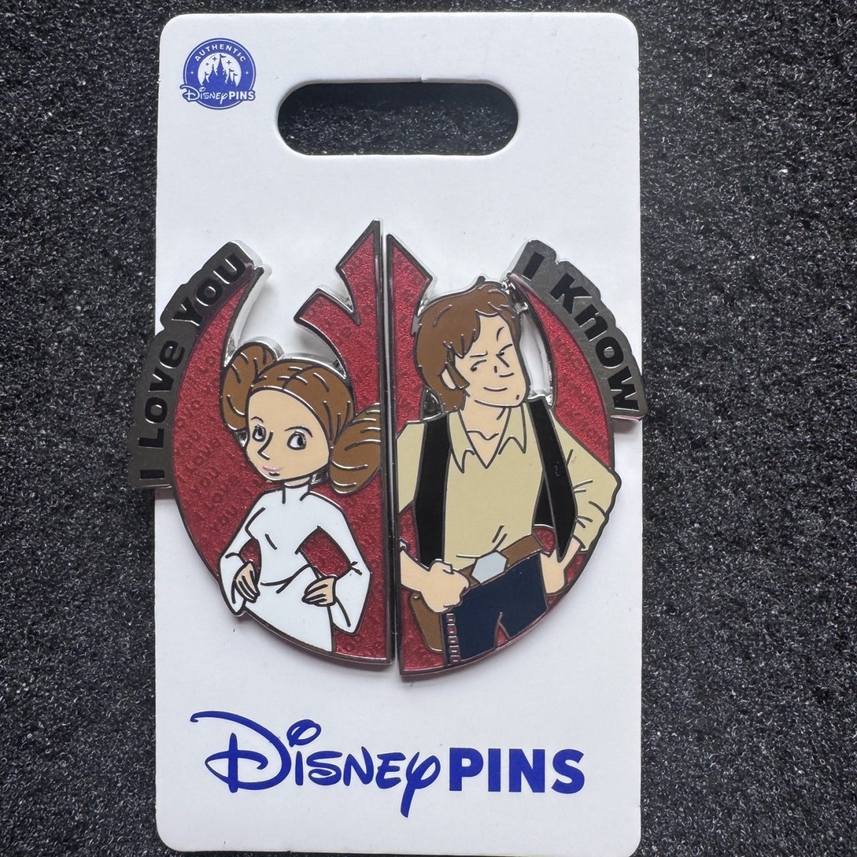 Princess Leia & Han Solo 2 Piece Pin Set
