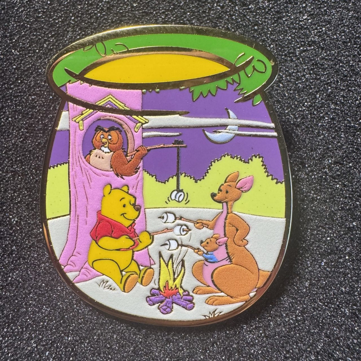 Pooh, Owl, Roo & Kanga Winnie the Pooh Honey Pot Pin