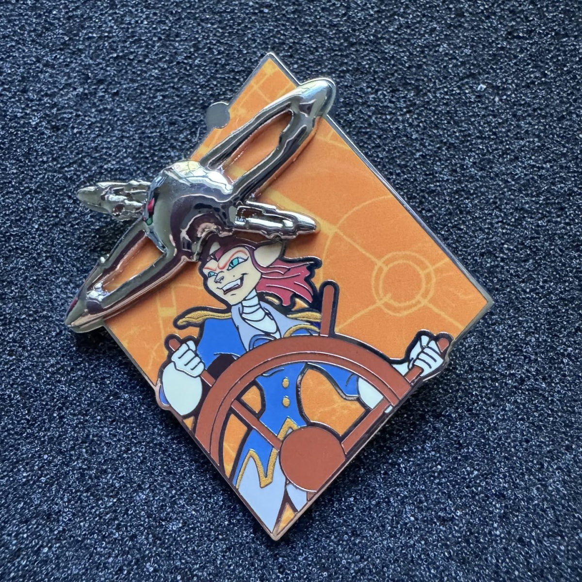 Captain Amelia Treasure Planet Characters Blind Box Pin