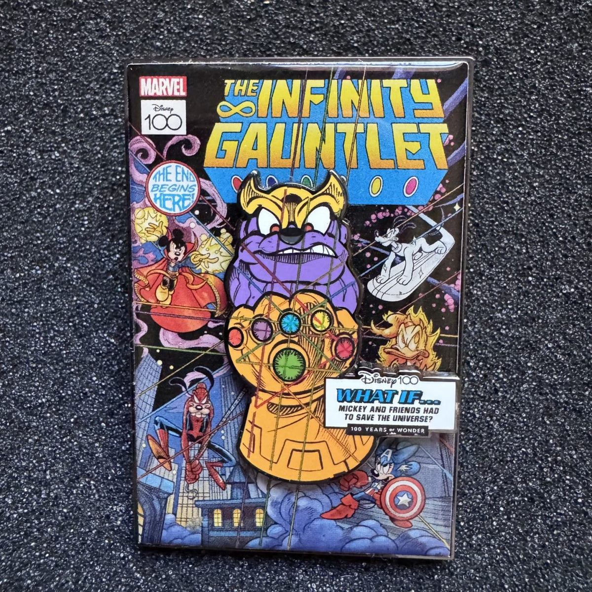 The Infinity Gauntlet Mickey and Friends Disney100 Marvel Mash Up Pin