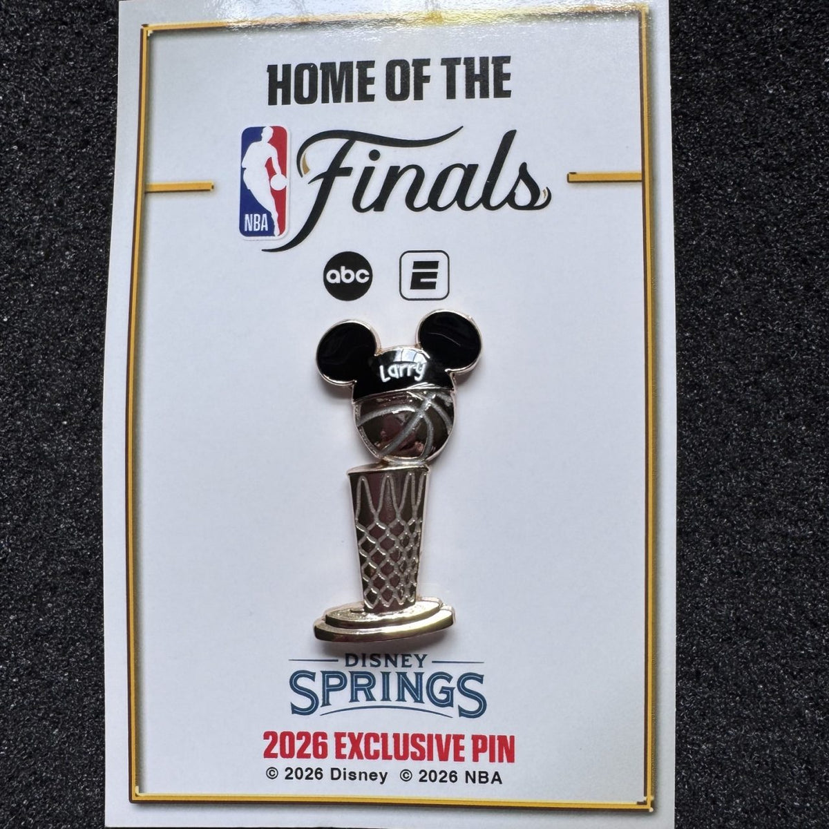 Larry O'Brien Championship Trophy NBA Finals City Works Pin