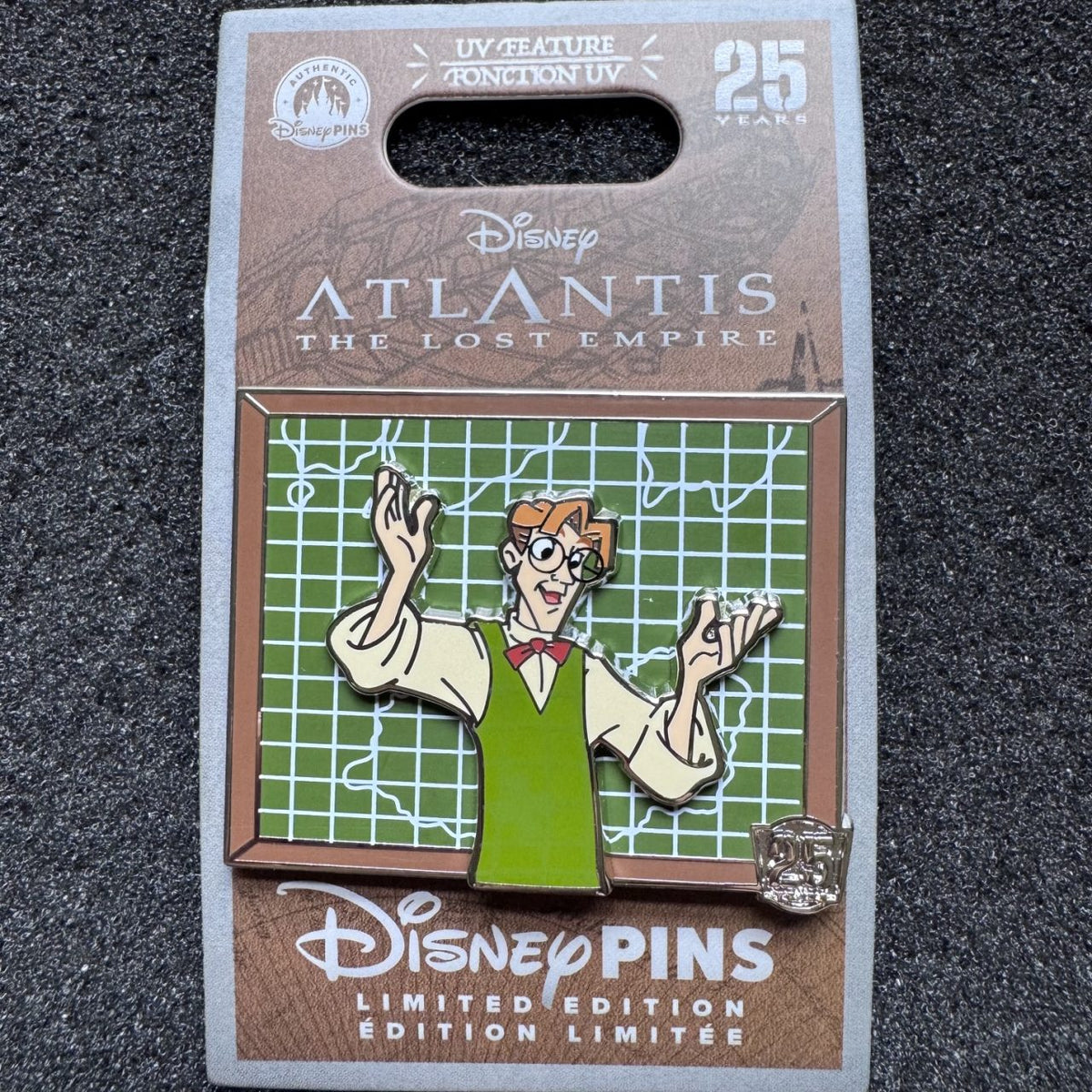 Milo Thatch Atlantis The Lost Empire 25th Anniversary Pin