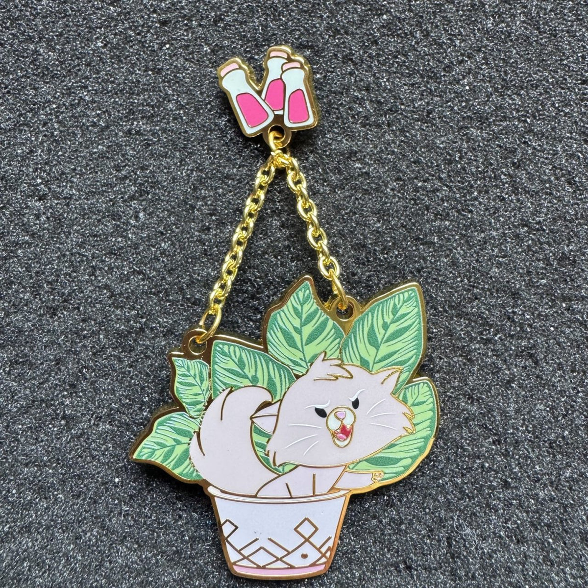 Yzma Disney Cats in Hanging Planters Pin