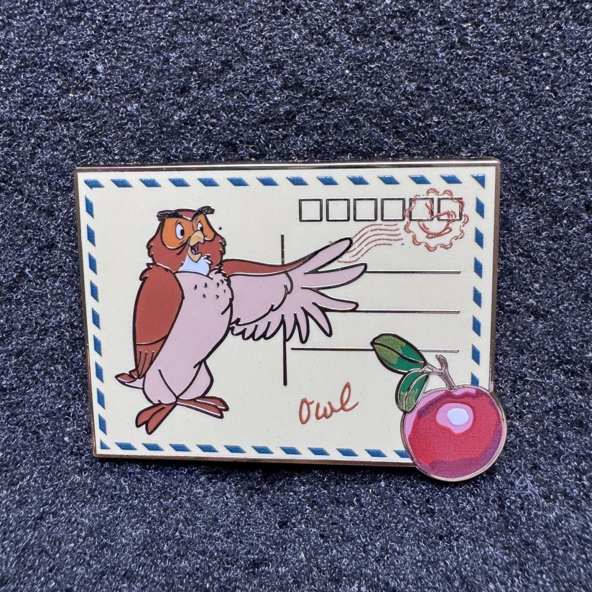 Owl Winnie the Pooh Postcard Blind Box Pin