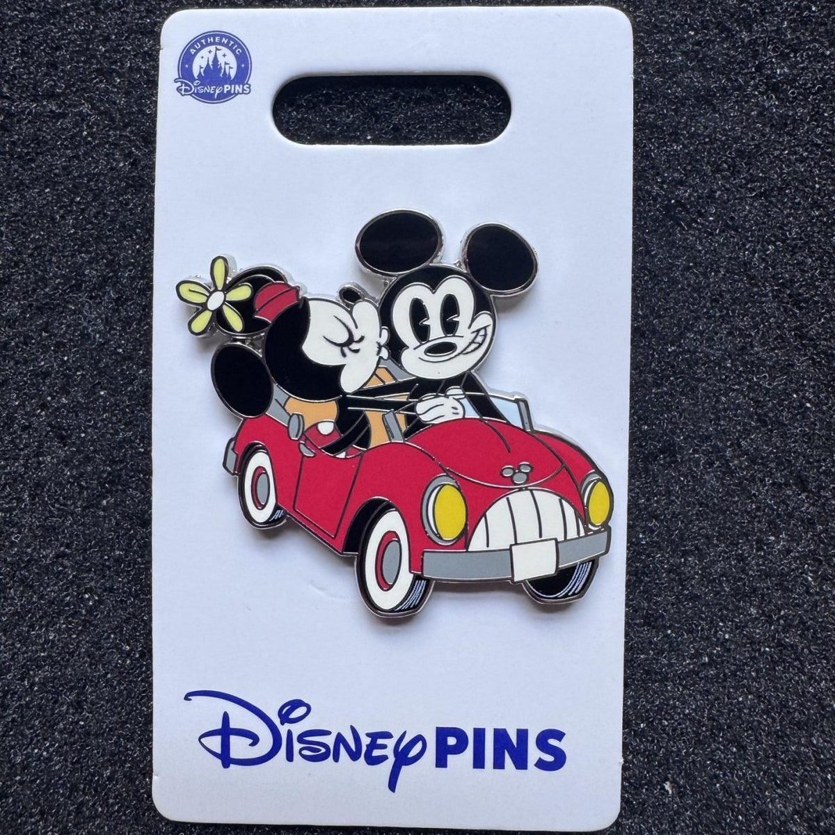 Mickey & Minnie Red Car Pin