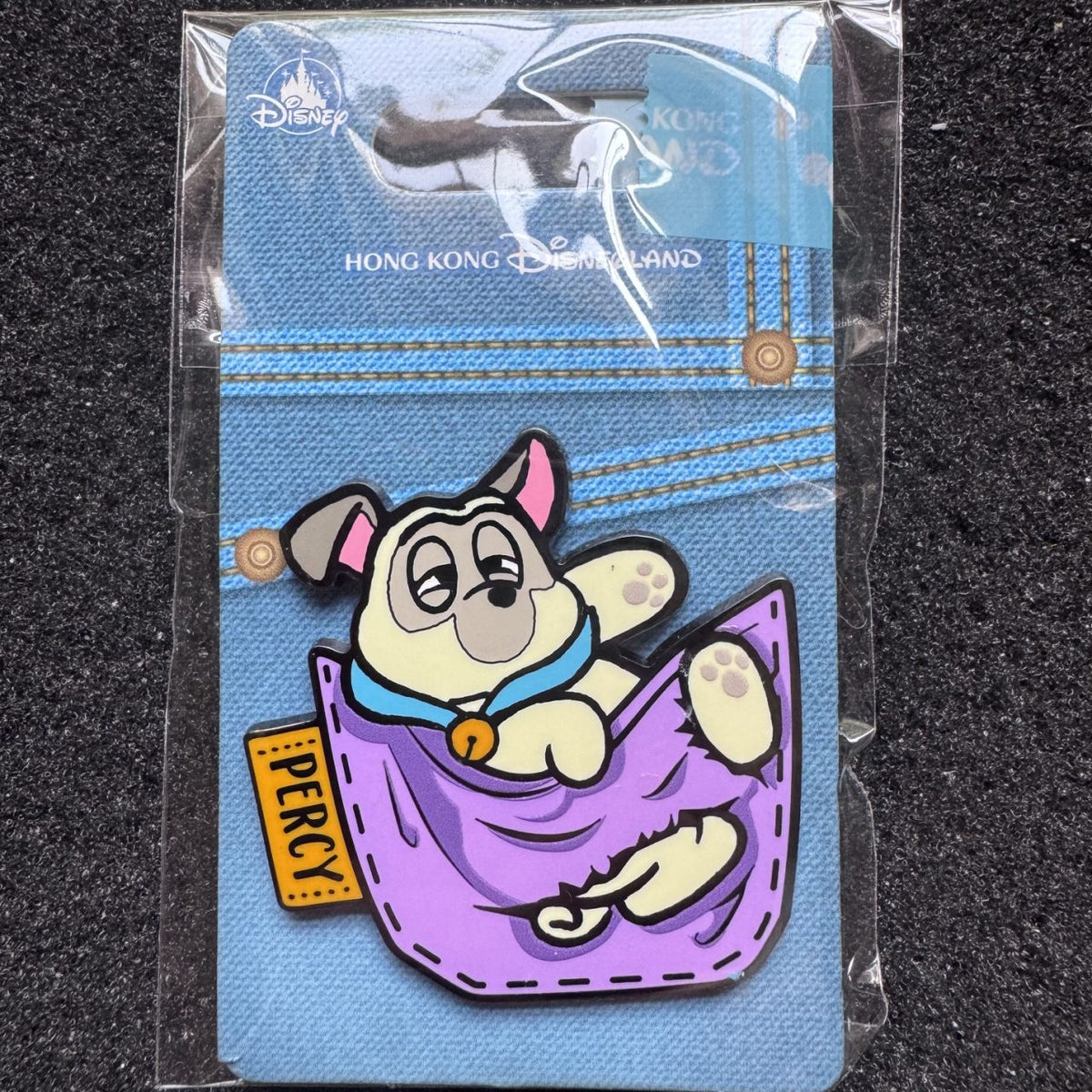 Percy Denim Back Pocket HKDL Pin
