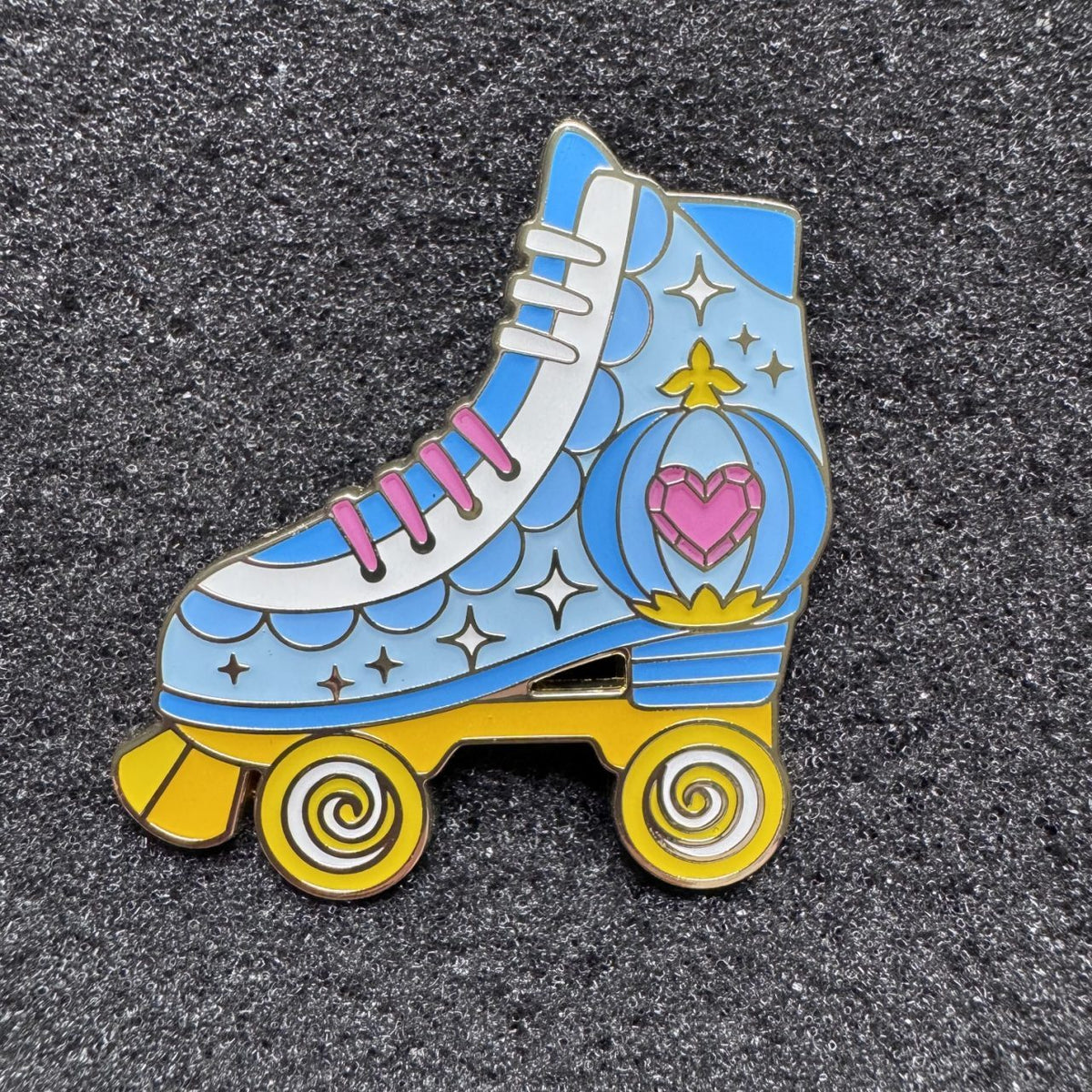 Cinderella Princess Roller Skates Blind Box Pin