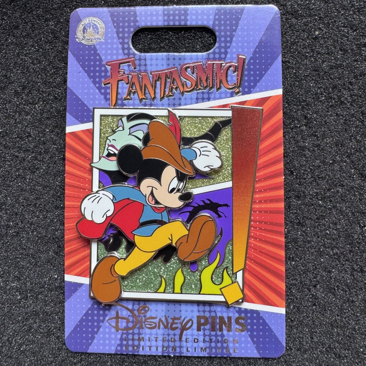 Mickey Mouse & Maleficent Fantasmic! Pin
