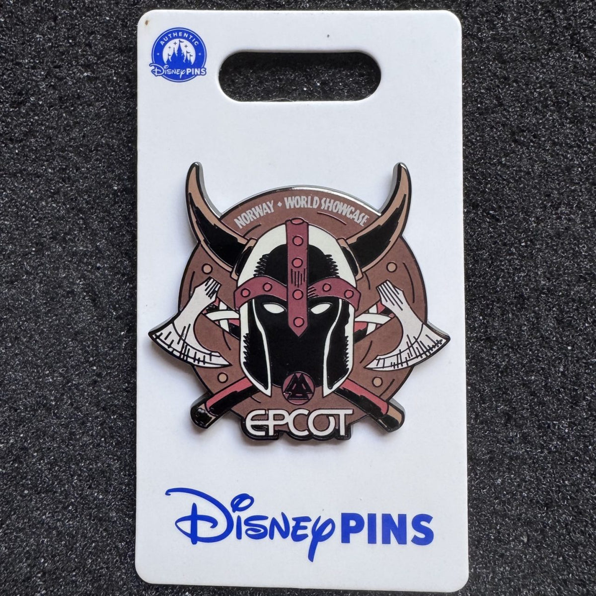 Viking Helmet & Axes EPCOT Norway Pavilion Pin