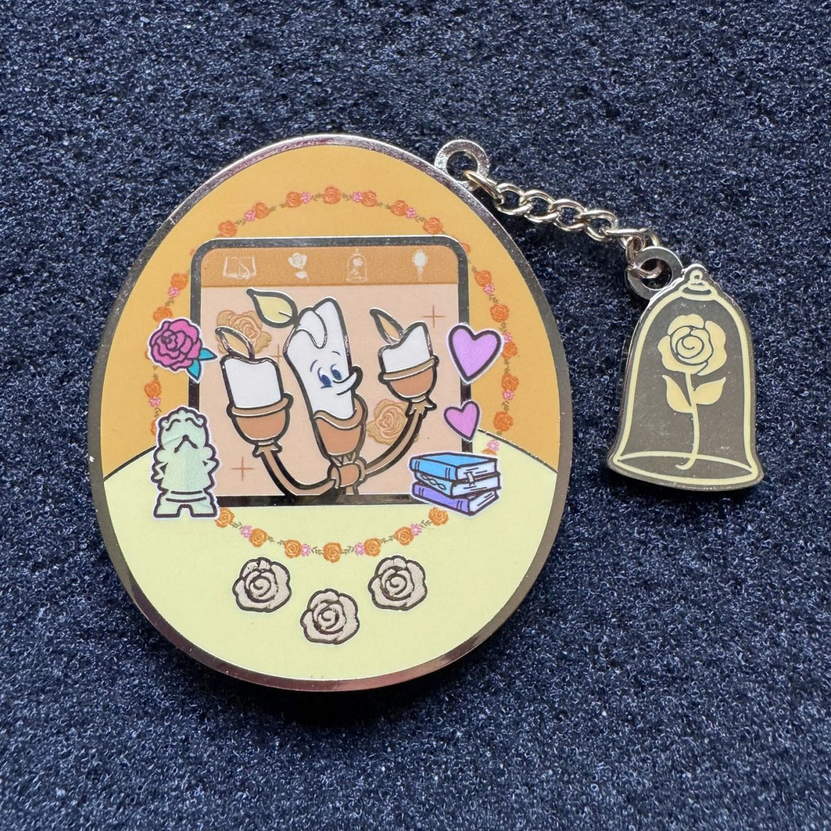 Lumiere Disney Princess Sidekicks Gaming Blind Box Pin