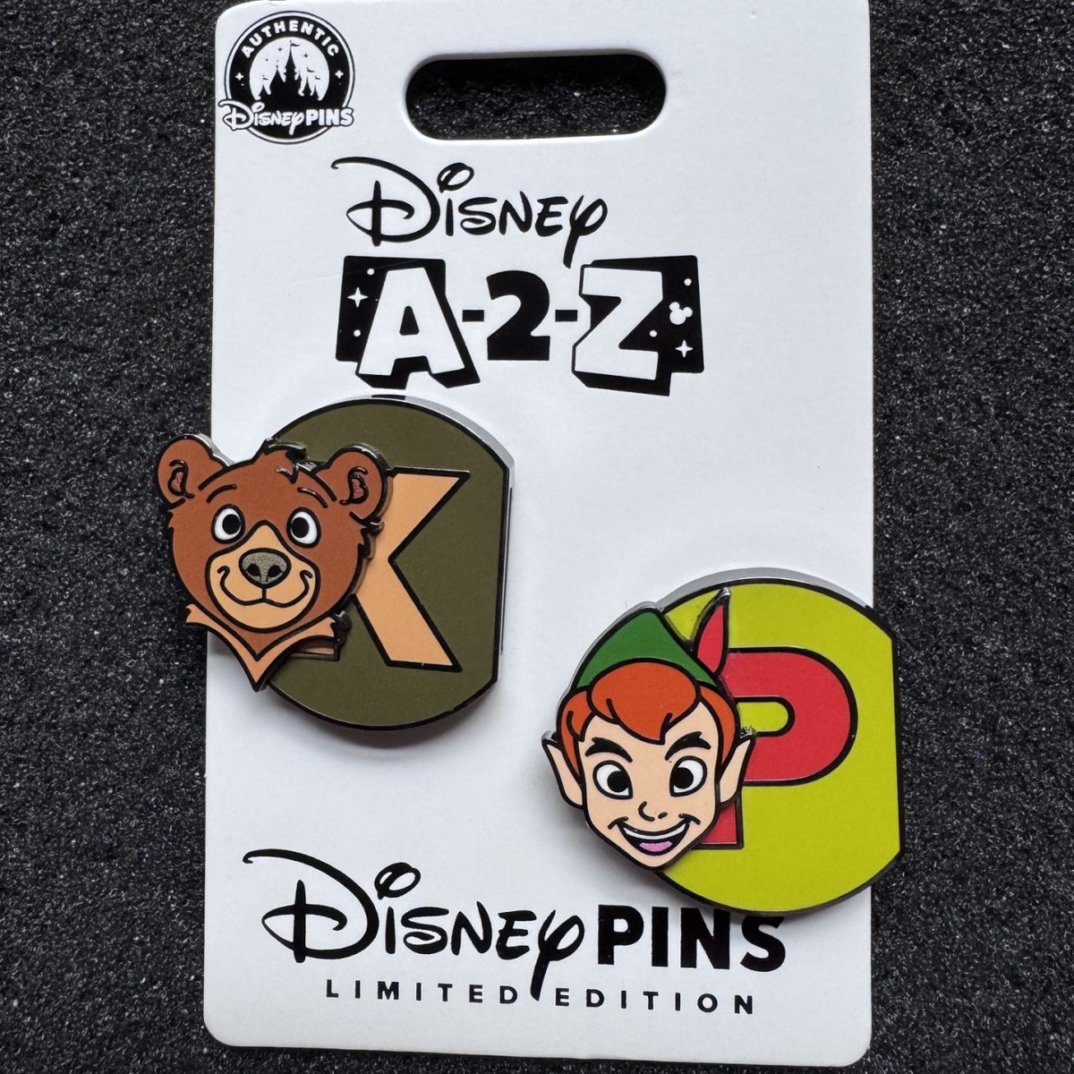 Koda & Peter Pan A-2-Z Magnetic Alphabet Pin