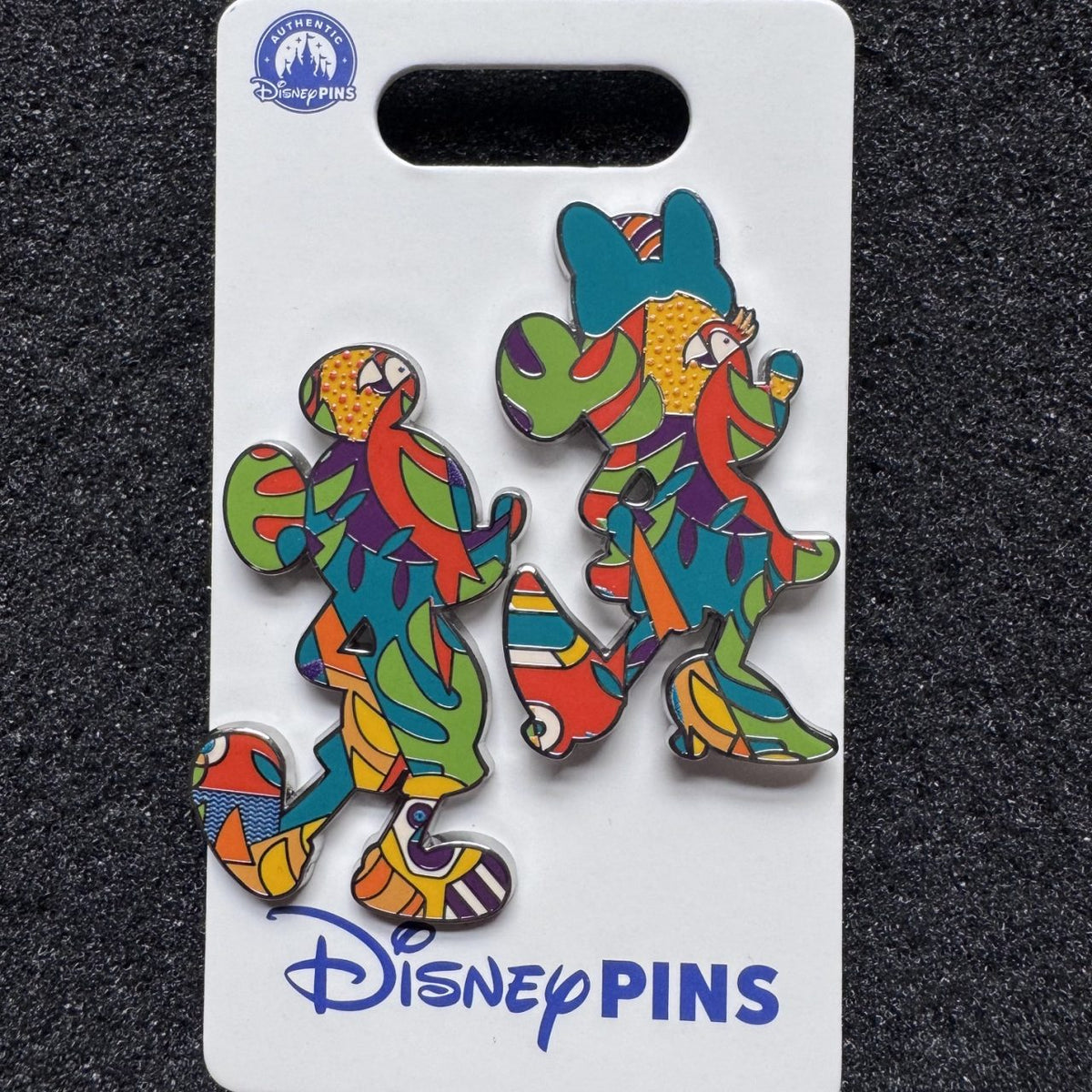 Tropical Mickey & Minnie Animal Kingdom Pin Set