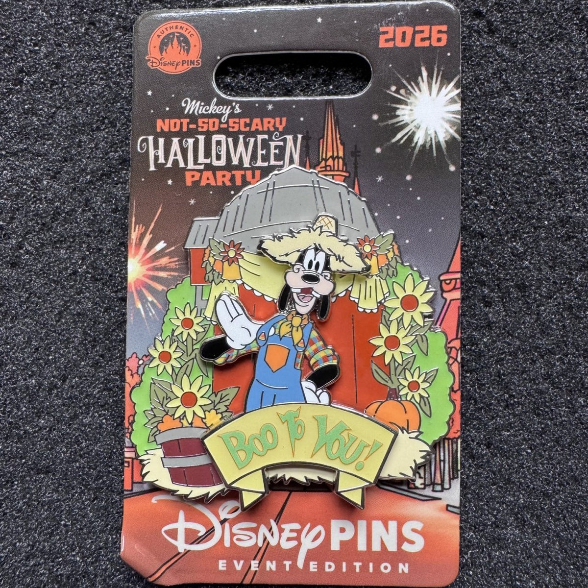 Goofy "Boo To You" Mickey's Not So Scary Halloween Party Pin
