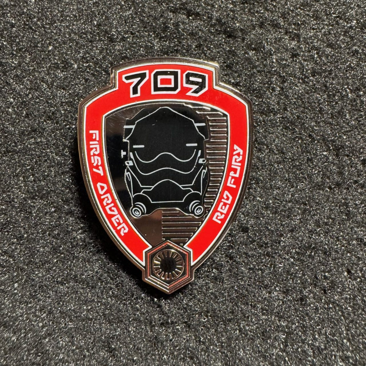 First Order Red Fury Pilot Star Wars 709 Galaxy Edge First Order Pin