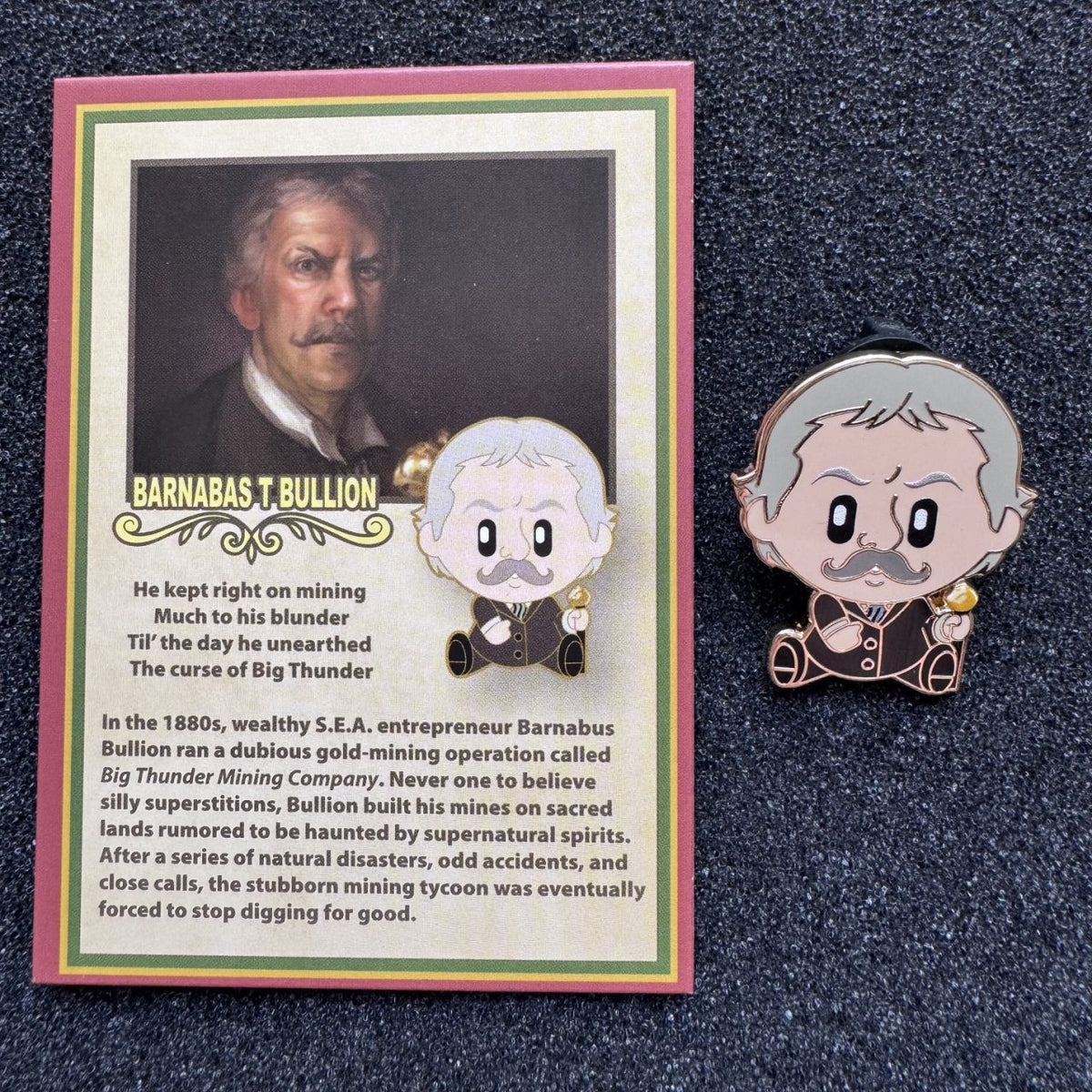 Barnabas T. Bullion Big Thunder Mountain Railroad ADorbs! S.E.A. Mystery Pin